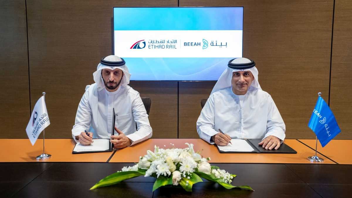 Etihad Rail's Partnership With Beeah Tandeef