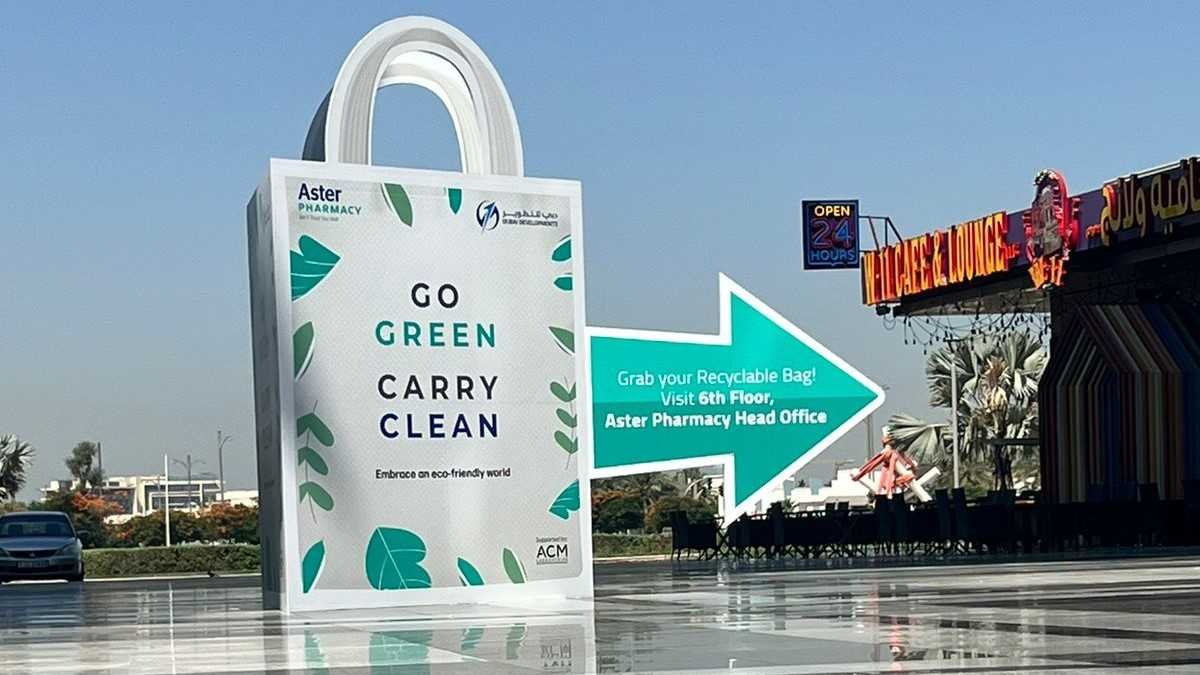 Aster Pharmacy's 'go Green Carry Clean' Initiative