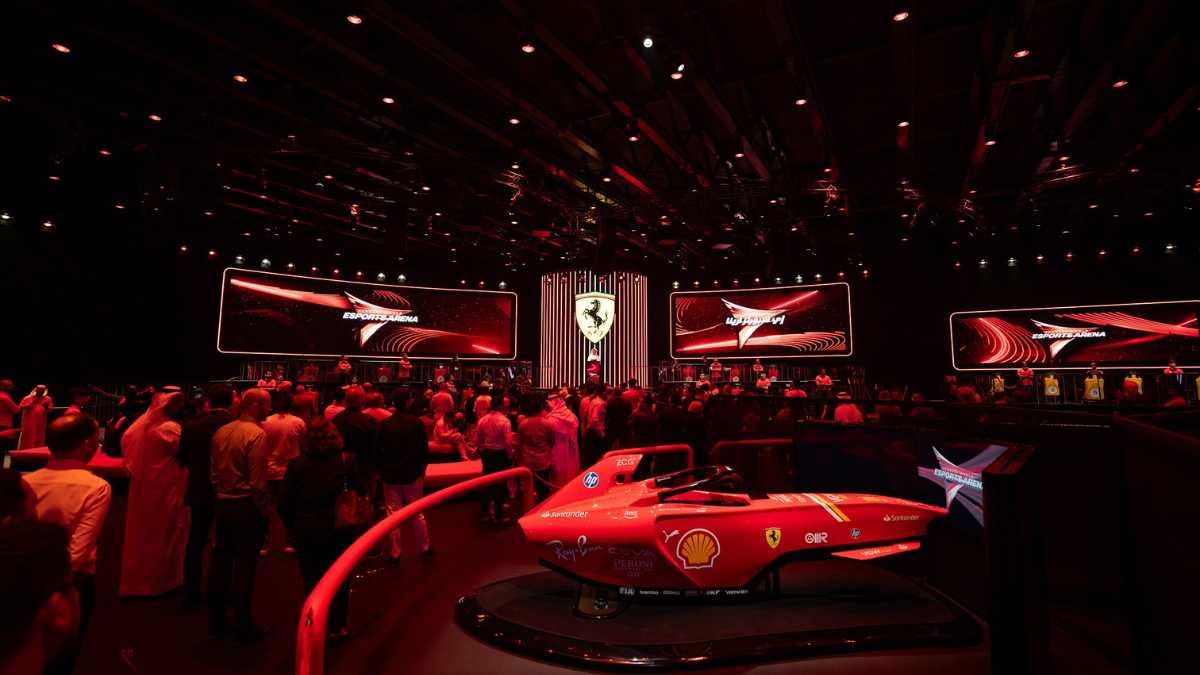 Ferrari World Yas Island, Abu Dhabi Hosts Exclusive Preview Of The World’s First Ferrari Themed Esports Arena