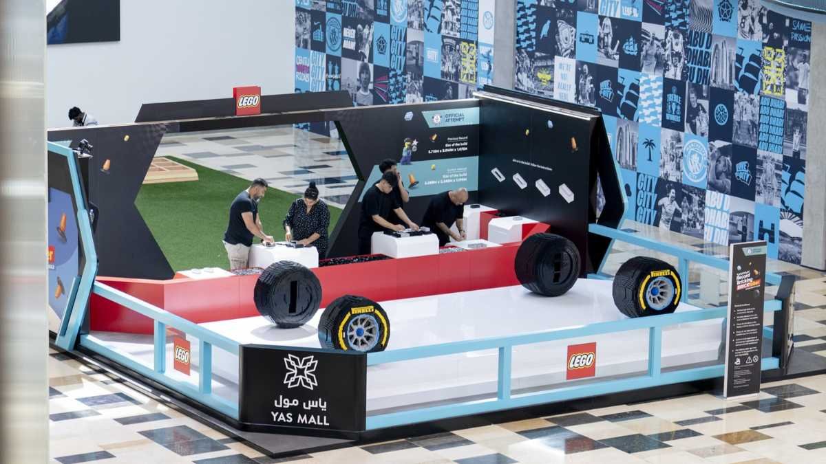 Lego® Middle East And Yas Mall Partner To Break The Guinness World Record For The Largest Lego Brick Formula 1 Car