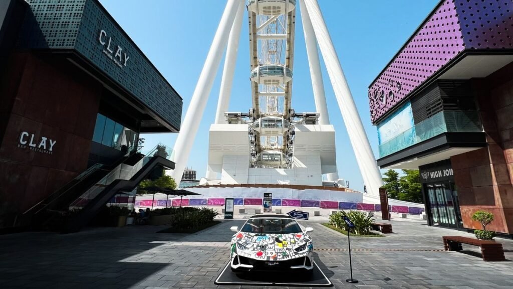 Lamborghini Meets Picasso: A Supercar Turned Masterpiece at Bluewaters