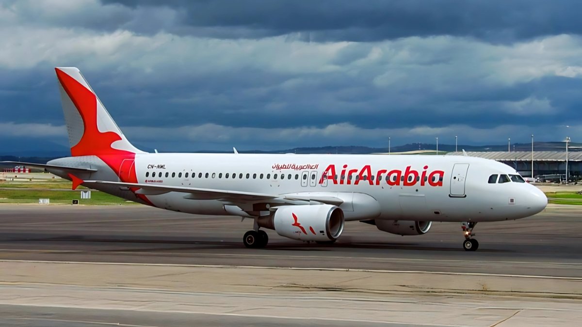 Air Arabia Abu Dhabi cabin interior with passengers
