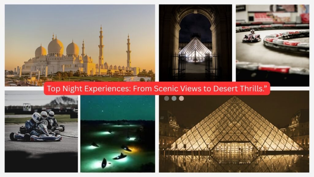 Top Night Experiences: From Scenic Views to Desert Thrills.
